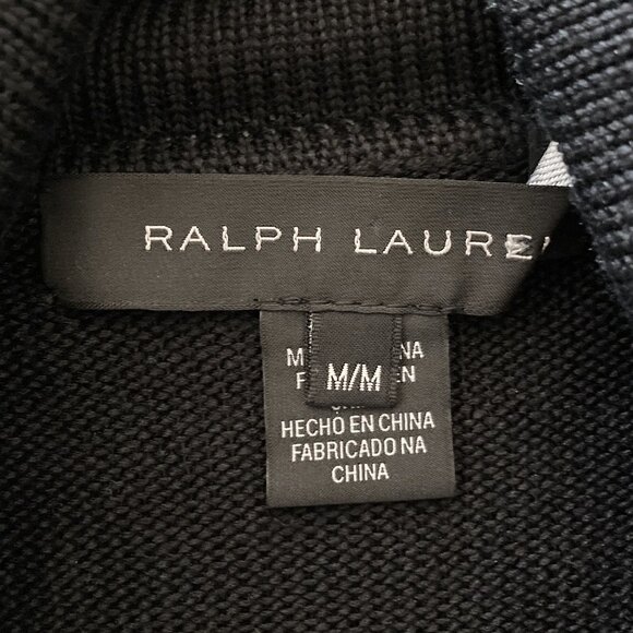 RALPH LAUREN BLACK LABEL 100% Silk Turtleneck Sweater Sheer Mesh Raglan Sleeve - Picture 3 of 8